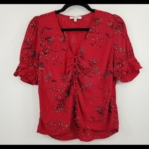 Madewell Daylight Top in Windswept Floral - Picture 4 of 5